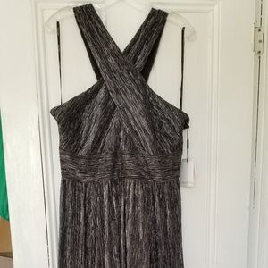 Glorious and elegant sequined halter gown